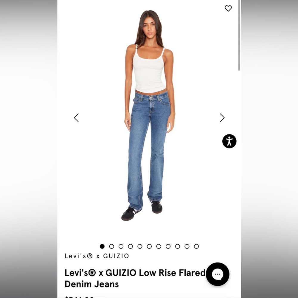 Levi's® x GUIZIO Low Rise Flared Denim Jeans